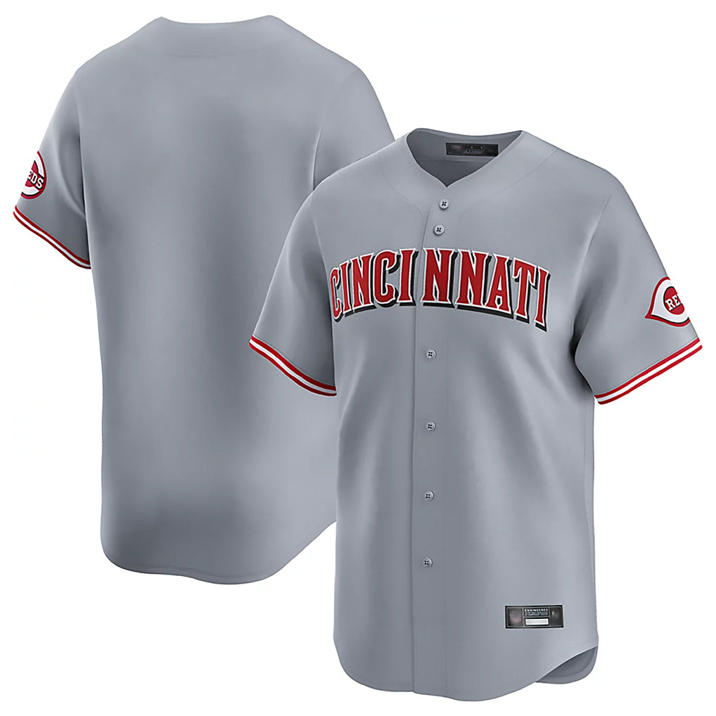 Johmsee C.Reds Gray Home Limited Blank Player Stitched Jerseys