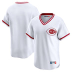 Johmsee C.Reds White Cooperstown Collection Limited T-shirt Home Blank Player Stitched Jerseys