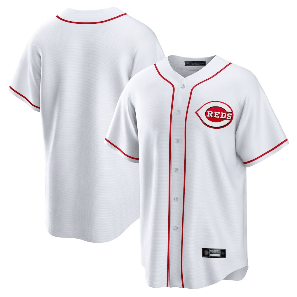 Johmsee C.Reds White Game Home Blank Player Stitched Jerseys