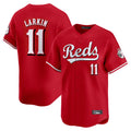 Johmsee C.Reds #11 Barry Larkin Player Red Home Limited Stitched Jerseys
