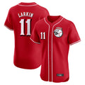 Johmsee C.Reds #11 Barry Larkin Player Red Limited Elite Home Game Stitched Jerseys