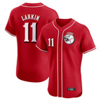 Johmsee C.Reds #11 Barry Larkin Player Red Limited Elite Home Game Stitched Jerseys