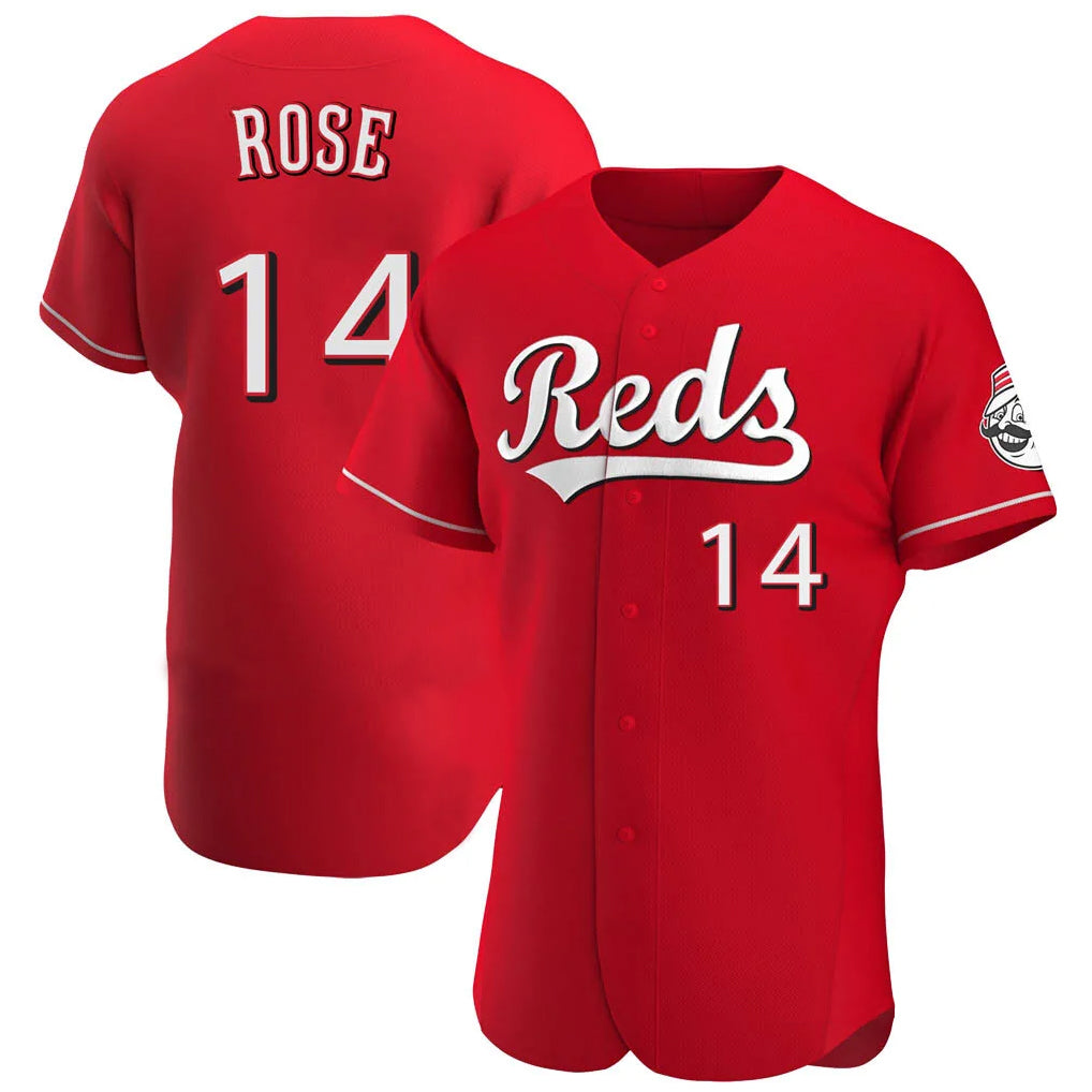 Johmsee C.Reds #14 Pete Rose Player Red Limited Elite Home Stitched Jerseys