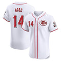 Johmsee C.Reds #14 Pete Rose Player White Limited Elite Home Stitched Jerseys