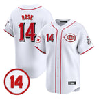 Johmsee C.Reds #14 Pete Rose Player White Vapor Premier Limited Home Stitched Jerseys