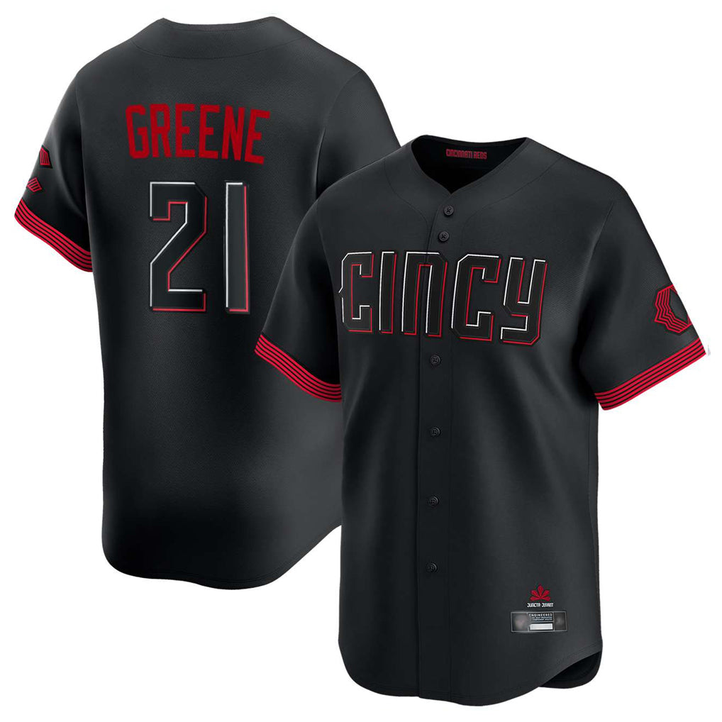 Johmsee C.Reds #21 Hunter Greene Player Black City Connect Home Limited Stitched Jerseys