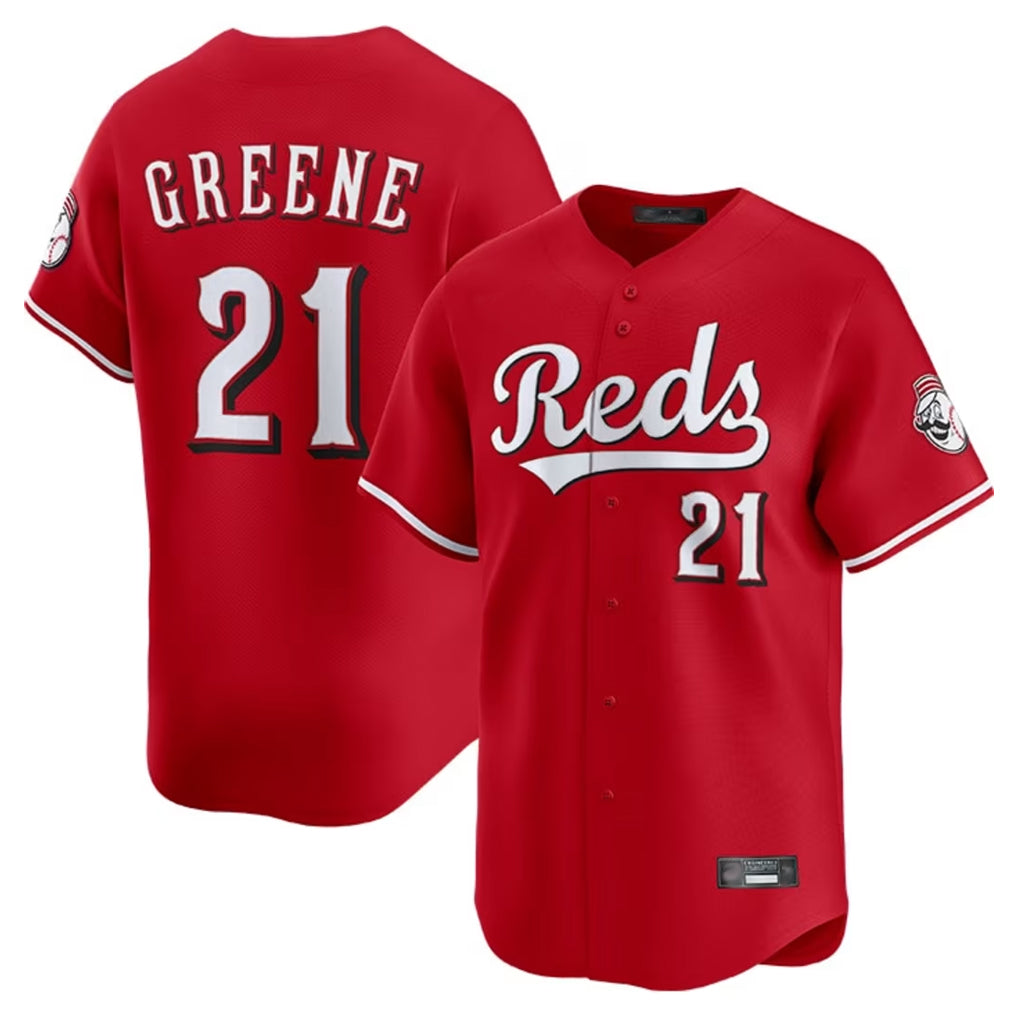 Johmsee C.Reds #21 Hunter Greene Player Red Home Limited Stitched Jerseys