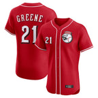 Johmsee C.Reds #21 Hunter Greene Player Red Limited Elite Home Game Stitched Jerseys
