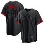 Johmsee C.Reds #28 Eugenio Suárez Player Black City Connect Home Game Stitched Jerseys