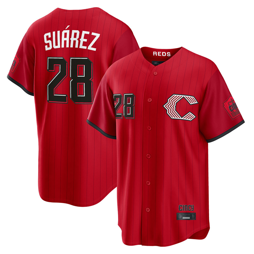 Johmsee C.Reds #28 Eugenio Suárez Player Red 2026 City Connect Home Game Stitched Jerseys