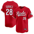 Johmsee C.Reds #28 Eugenio Suárez Player Red Home Limited Stitched Jerseys
