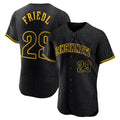 Johmsee C.Reds #29 TJ Friedl Player Black Snake Skin City Limited Elite Home Stitched Jerseys