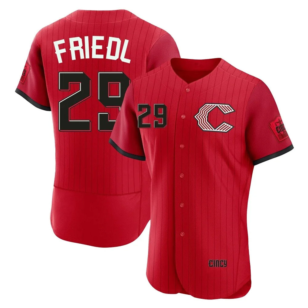 Johmsee C.Reds #29 TJ Friedl Player Red 2026 City Connect Limited Elite Home Stitched Jerseys