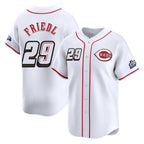 Johmsee C.Reds #29 TJ Friedl Player White Speedway Classic Home Limited Stitched Jerseys