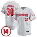 Johmsee C.Reds #30 Ken Griffey Player Gray Vapor Premier Limited Home Stitched Jerseys