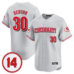 Johmsee C.Reds #30 Ken Griffey Player Gray Vapor Premier Limited Home Stitched Jerseys