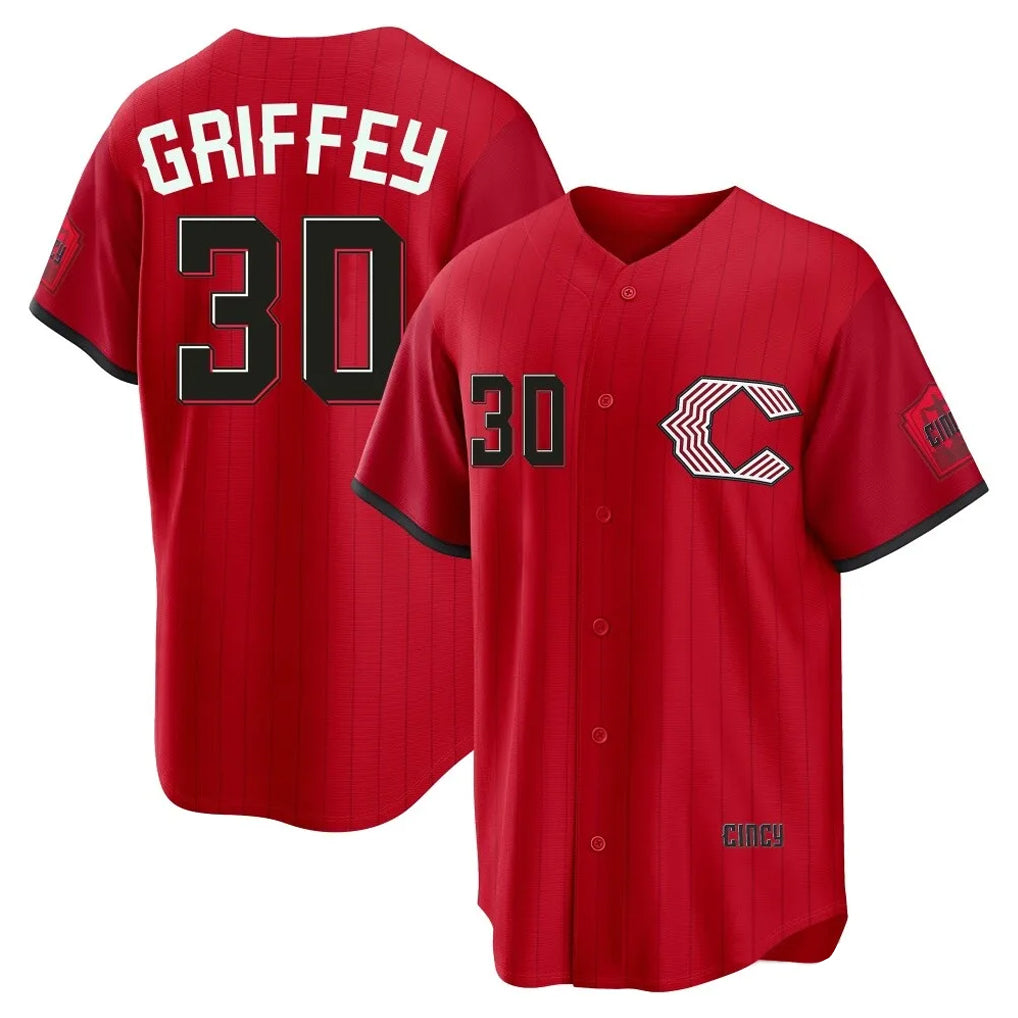 Johmsee C.Reds #30 Ken Griffey Player Red 2026 City Connect Home Game Stitched Jerseys
