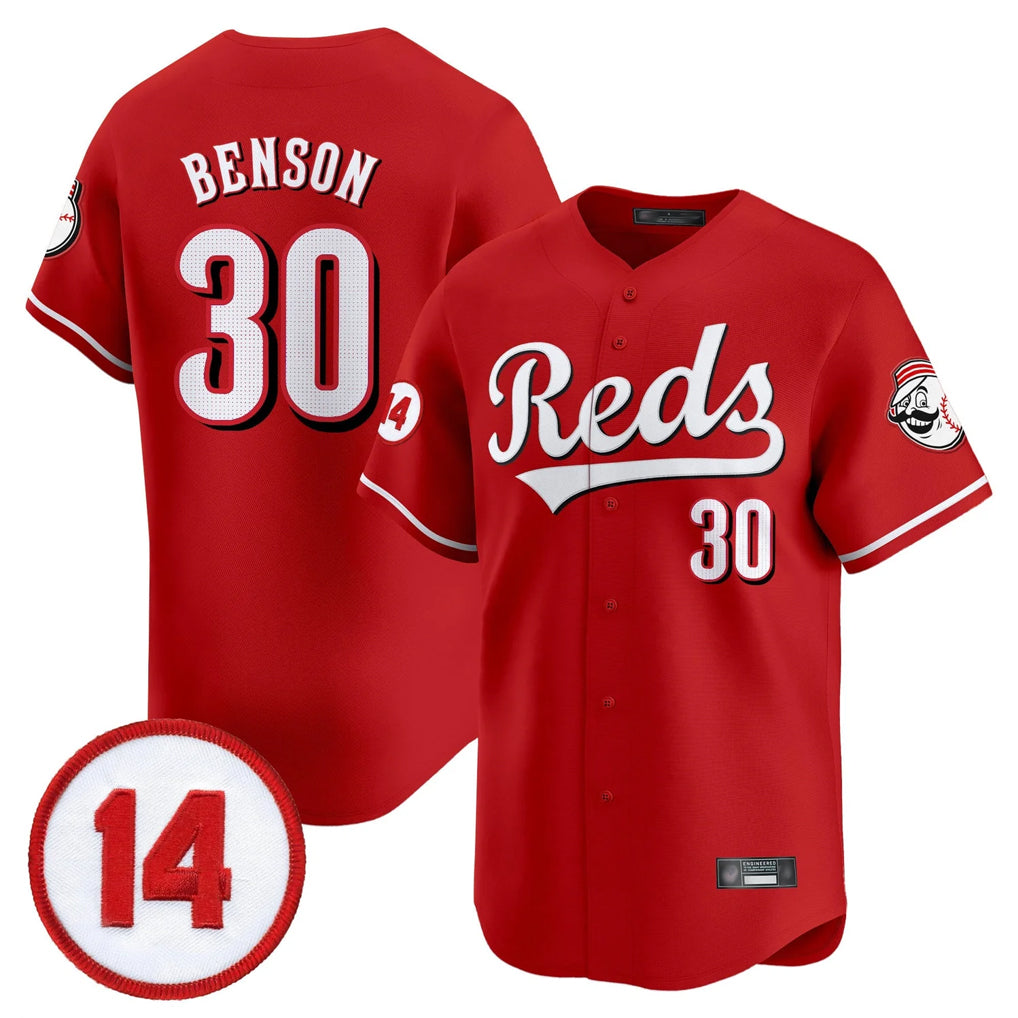 Johmsee C.Reds #30 Ken Griffey Player Red Vapor Premier Limited Home Stitched Jerseys