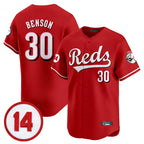 Johmsee C.Reds #30 Ken Griffey Player Red Vapor Premier Limited Home Stitched Jerseys