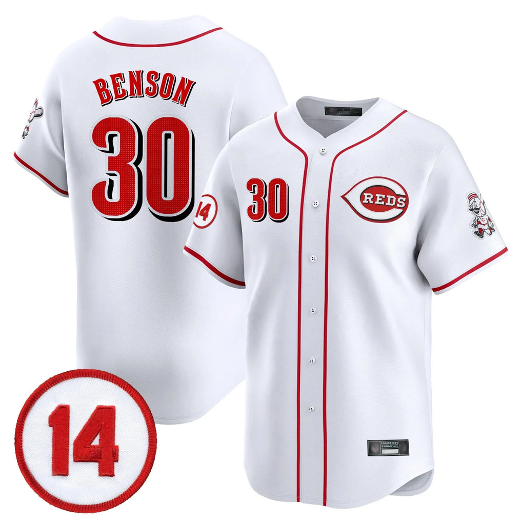 Johmsee C.Reds #30 Ken Griffey Player White Vapor Premier Limited Home Stitched Jerseys