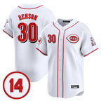 Johmsee C.Reds #30 Ken Griffey Player White Vapor Premier Limited Home Stitched Jerseys