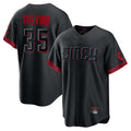 Johmsee C.Reds #35 Jose Trevino Player Black City Connect Home Game Stitched Jerseys