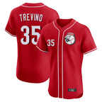 Johmsee C.Reds #35 Jose Trevino Player Red Limited Elite Home Game Stitched Jerseys