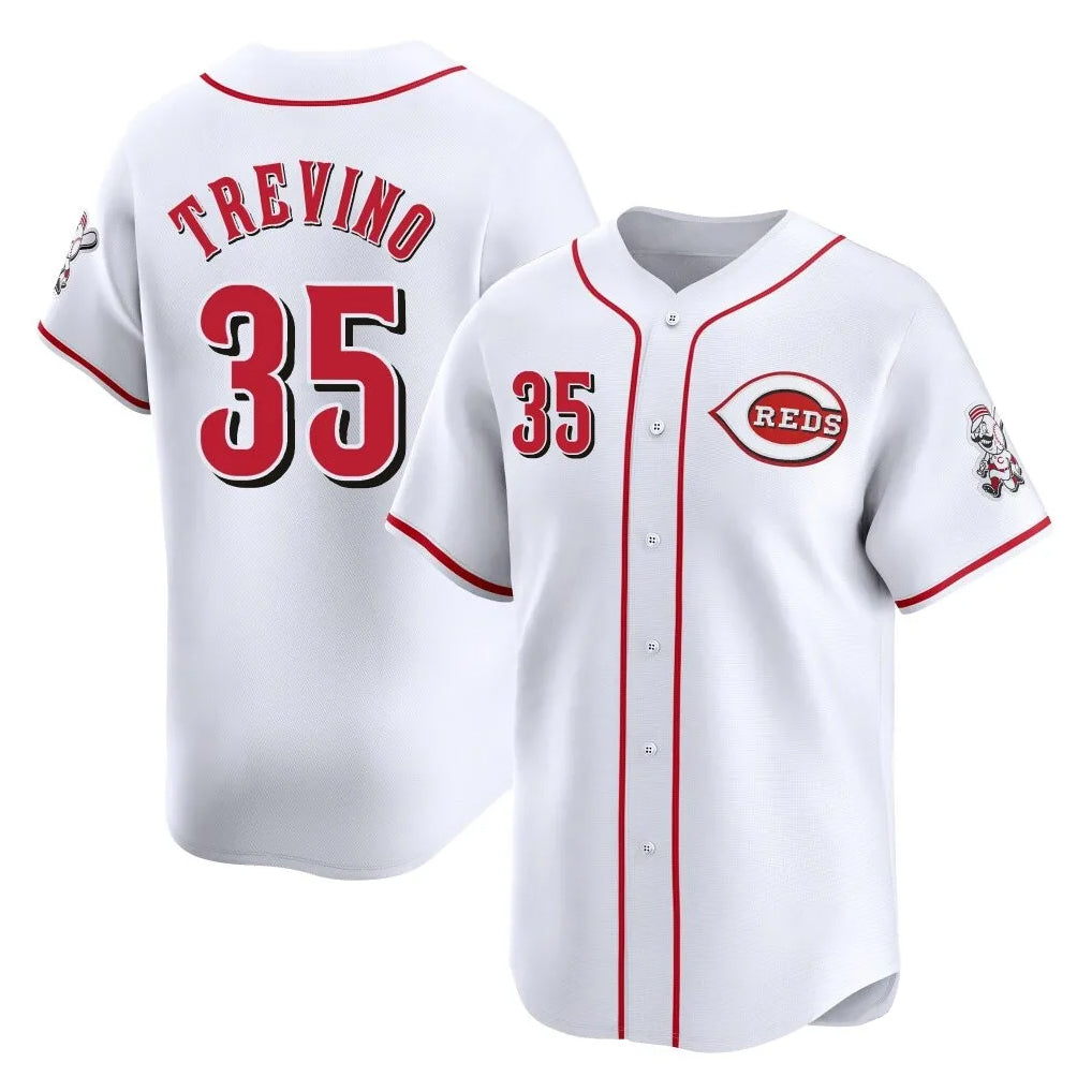 Johmsee C.Reds #35 Jose Trevino Player White Home Limited Stitched Jerseys