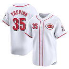 Johmsee C.Reds #35 Jose Trevino Player White Home Limited Stitched Jerseys
