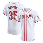 Johmsee C.Reds #35 Jose Trevino Player White Limited Elite Home Stitched Jerseys