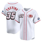 Johmsee C.Reds #35 Jose Trevino Player White Speedway Classic Home Limited Stitched Jerseys