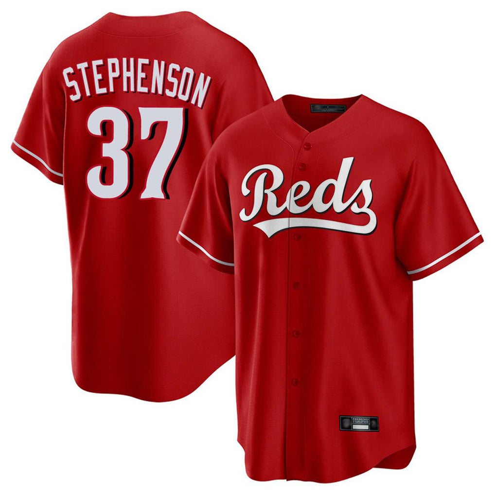 Johmsee C.Reds #37 Tyler Stephenson Player Red Home Game Stitched Jerseys