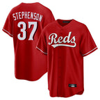 Johmsee C.Reds #37 Tyler Stephenson Player Red Home Game Stitched Jerseys