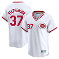 Johmsee C.Reds #37 Tyler Stephenson Player White Cooperstown Collection Limited T-shirt Home Stitched Jerseys