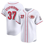 Johmsee C.Reds #37 Tyler Stephenson Player White Home Limited Stitched Jerseys