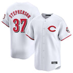 Johmsee C.Reds #37 Tyler Stephenson Player White Limited Home Stitched Jerseys