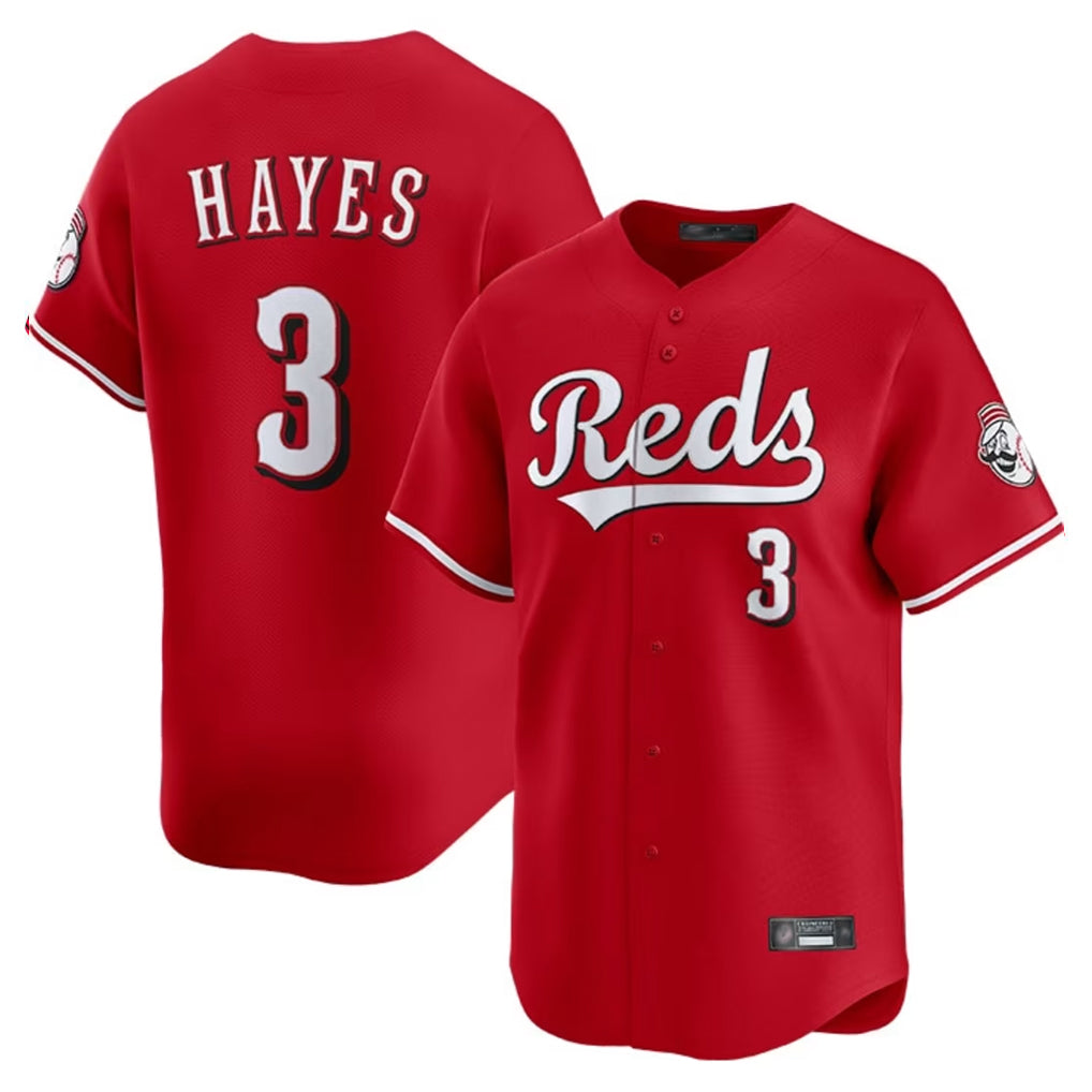Johmsee C.Reds #3 Ke'Bryan Hayes Player Red Home Limited Stitched Jerseys