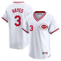 Johmsee C.Reds #3 Ke'Bryan Hayes Player White Cooperstown Collection Limited T-shirt Home Stitched Jerseys