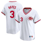 Johmsee C.Reds #3 Ke'Bryan Hayes Player White Cooperstown Collection Limited T-shirt Home Stitched Jerseys