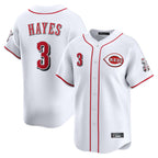 Johmsee C.Reds #3 Ke'Bryan Hayes Player White Home Limited Stitched Jerseys