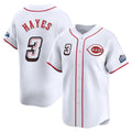 Johmsee C.Reds #3 Ke'Bryan Hayes Player White Speedway Classic Home Limited Stitched Jerseys