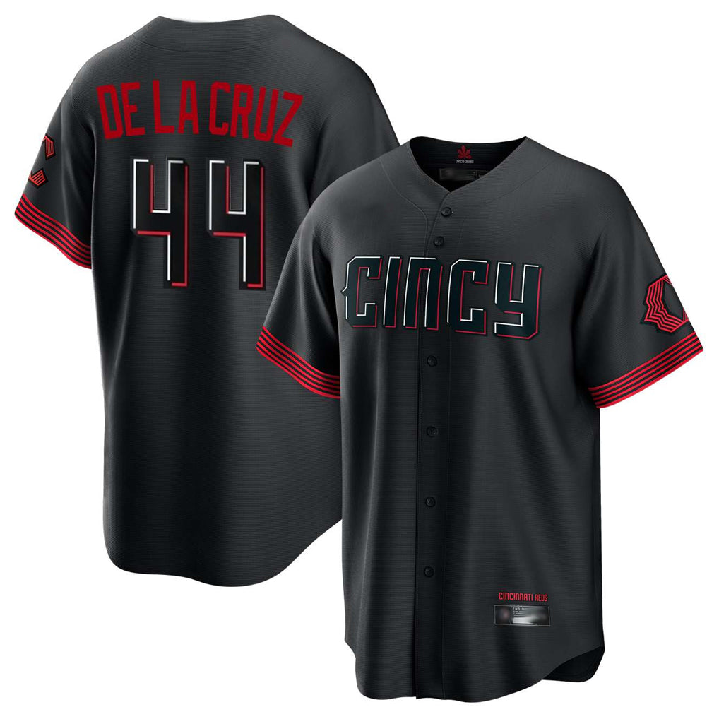 Johmsee C.Reds #44 Elly De La Cruz Player Black City Connect Home Game Stitched Jerseys