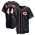 Johmsee C.Reds #44 Elly De La Cruz Player Black Fashion Out Home Game Stitched Jerseys