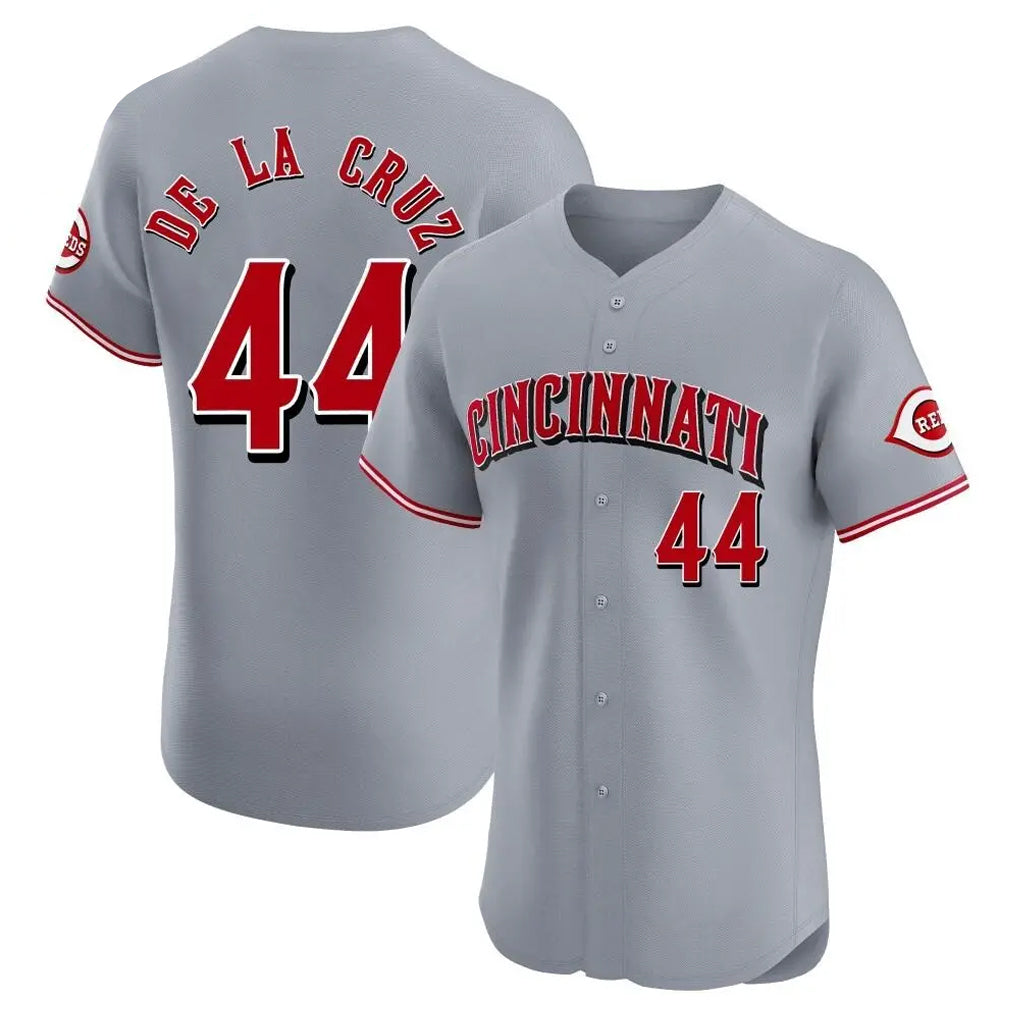 Johmsee C.Reds #44 Elly De La Cruz Player Gray Limited Elite Home Stitched Jerseys