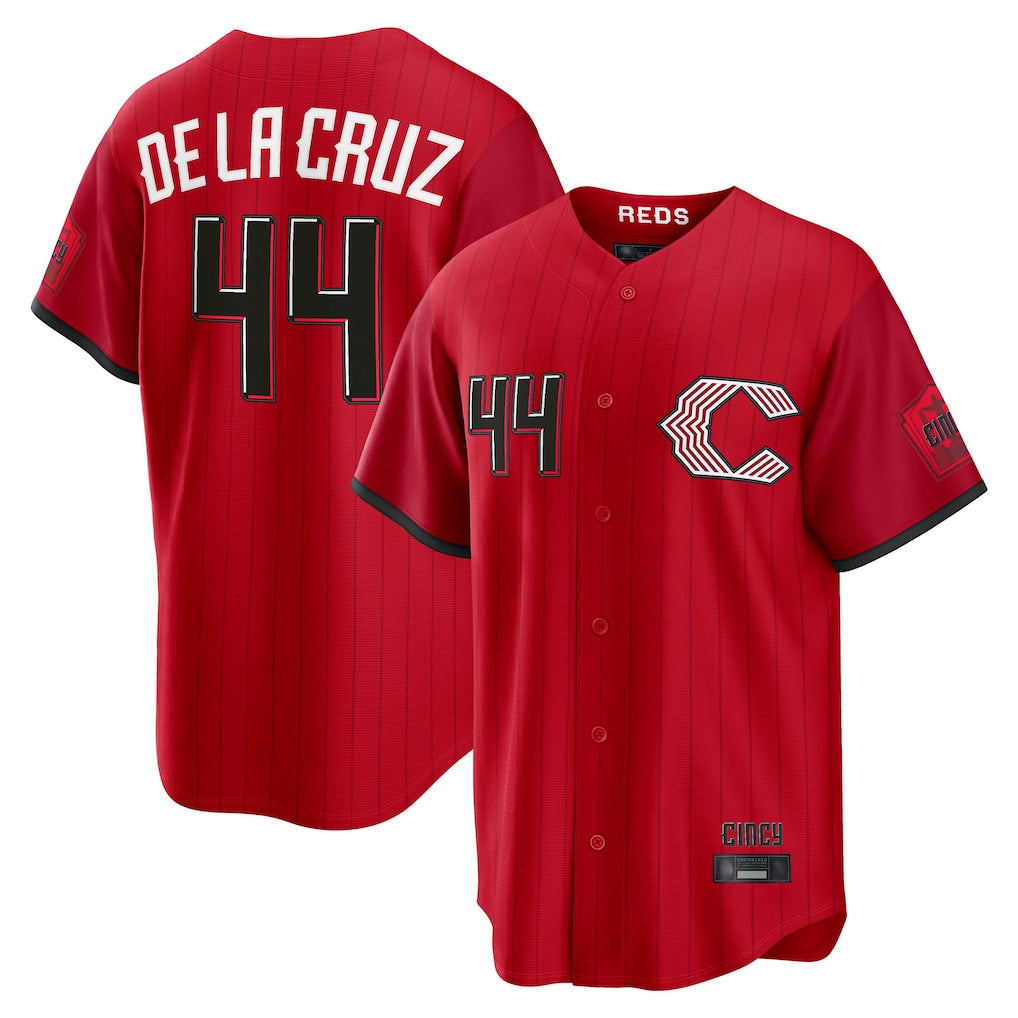 Johmsee C.Reds #44 Elly De La Cruz Player Red 2026 City Connect Home Game Stitched Jerseys