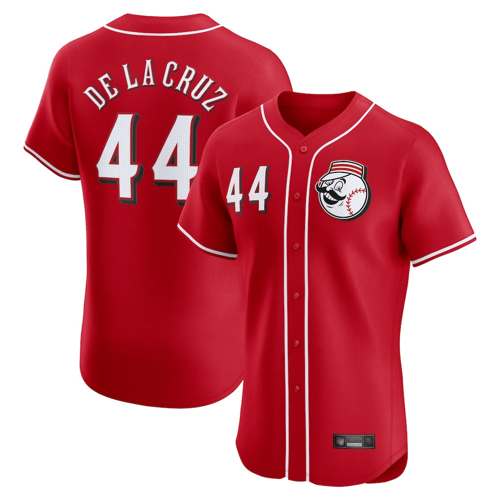 Johmsee C.Reds #44 Elly De La Cruz Player Red Limited Elite Home Game Stitched Jerseys