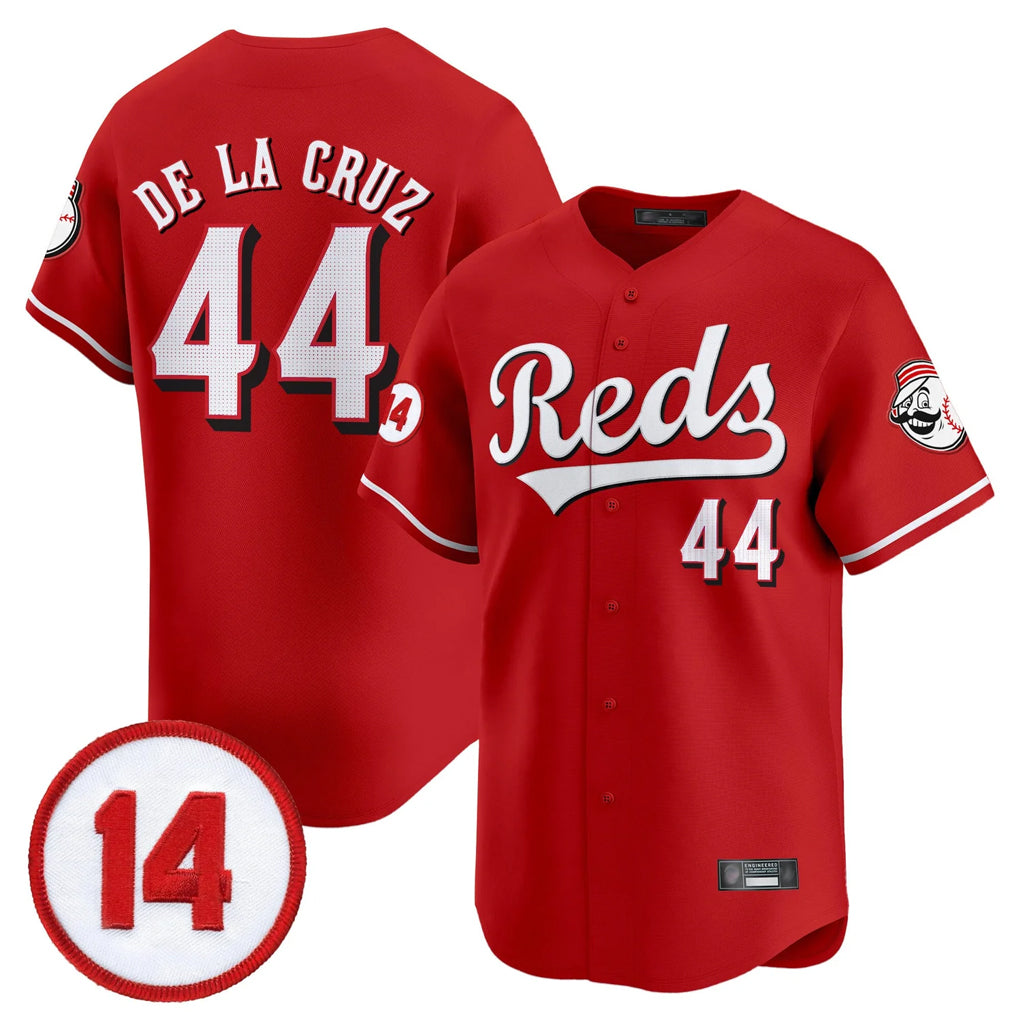 Johmsee C.Reds #44 Elly De La Cruz Player Red Vapor Premier Limited Home Stitched Jerseys