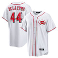 Johmsee C.Reds #44 Elly De La Cruz Player White Game Home Stitched Jerseys
