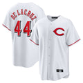 Johmsee C.Reds #44 Elly De La Cruz Player White Home Game Stitched Jerseys