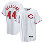 Johmsee C.Reds #44 Elly De La Cruz Player White Home Game Stitched Jerseys